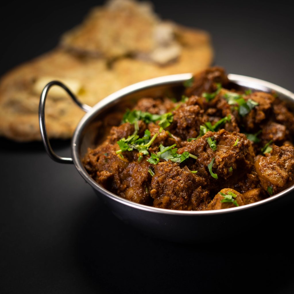 Lamb Curry Bhuna in a dish